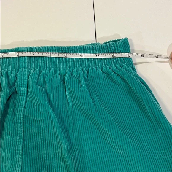 Vintage - OP Ocean Pacific, 32, Teal Corduroy Women Corduroy Shorts - Picture 6 of 7